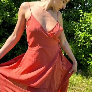 Loup charmant ballet wrap dress light pink